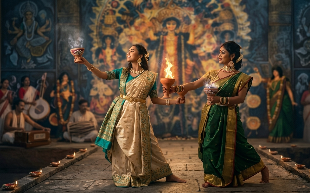 Dhunuchi Dance